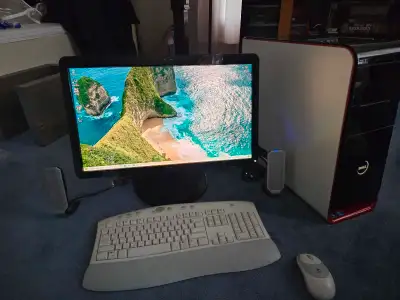 Dell Studio XPS i7-920 with SSD, monitor, speaker with subwoofer, View more