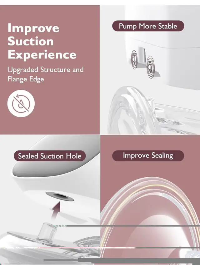 Momcozy S9 Pro Updated Hands Free Breast Pump, Wearable Breast  in Feeding & High Chairs in Ottawa - Image 6