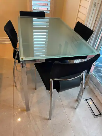 Glass Dining Table Set, View more