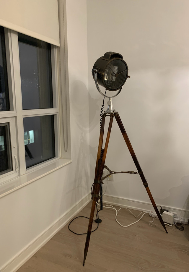 UpCountry Coast Guard/Search Light Tripod Floor Lamp in Indoor Lighting & Fans in City of Toronto - Image 2