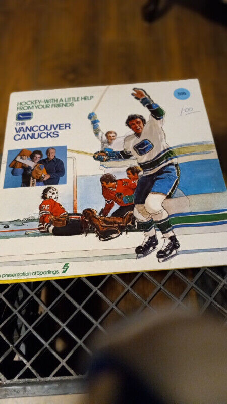 Vintage Vinyl Records Hockey Night In Canada,Canucks Lot of 2 in Arts & Collectibles in Trenton - Image 3