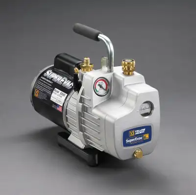 11 CFM CE PUMP - EU and UK PLUG Isolation valve for oil changes without losing vacuum in the system...