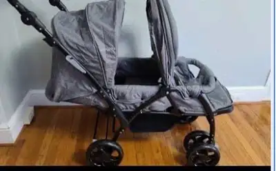 BABY JOY Double Stroller with reversible seating, View more