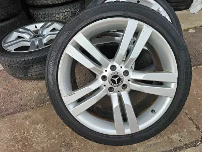 Set of 4 original 20" mercedes benz glk350 rims with Yokohama all season tires on them 235/45/R20. R...