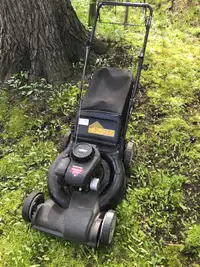 Yard Machines gas lawnmower self propelled with the bag