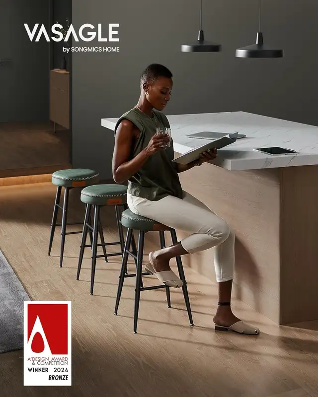 Counter Height Bar Stools, Kitchen Counter Stools, Mid-Century M in Chairs & Recliners in Markham / York Region - Image 6