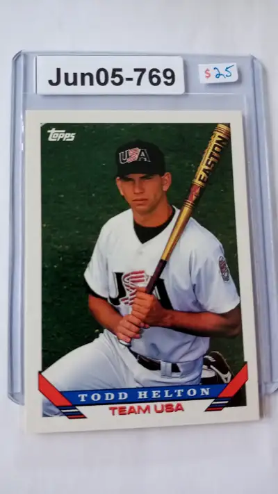 1993 Topps Team USA Todd Helton RC. NM/Mint Topps Traded #19T, View more