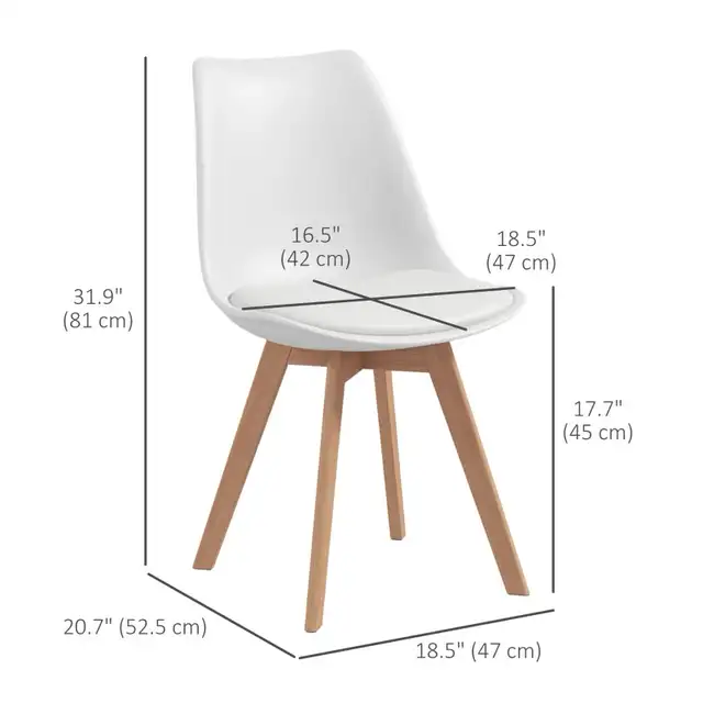 Dining Table Chairs, Rubber Wood Kitchen Table Chairs in Chairs & Recliners in Markham / York Region - Image 4