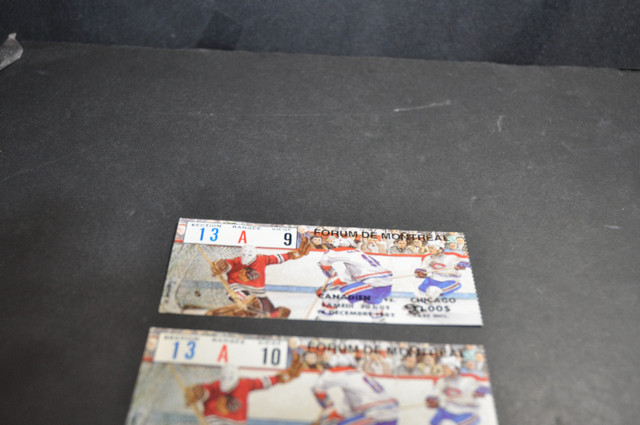 hockey tickets 14 decembre 1985 forum montreal canadiens  vs Chi dans Art et objets de collection  à Victoriaville - Image 4