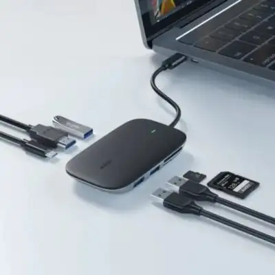 AUKEY Unity Link 7-in-1 USB-C PD II 100W Hub (Black), View more