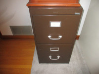 Filing Cabinet with files