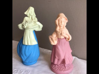 2 - Vintage Avon Perfume Figurines -  Collectibles