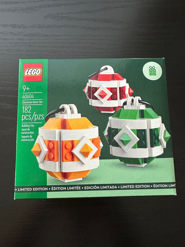 LEGO Christmas Decor Set 40604 GWP - Craft 3 Colorful Ornaments  in Toys & Games in La Ronge - Image 2