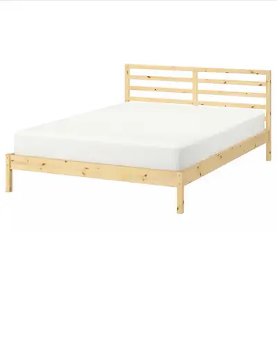 IKEA TARVA bed frame and mattress , View more