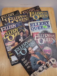 9 Ellerry Queen Mystery magazines