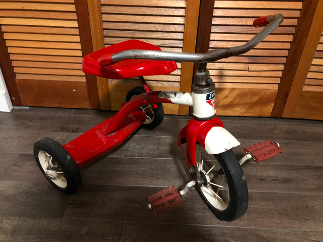 Retro Red AMF Junior Tricycle , Trike , Hard rubber tires in Kids in Vancouver - Image 3