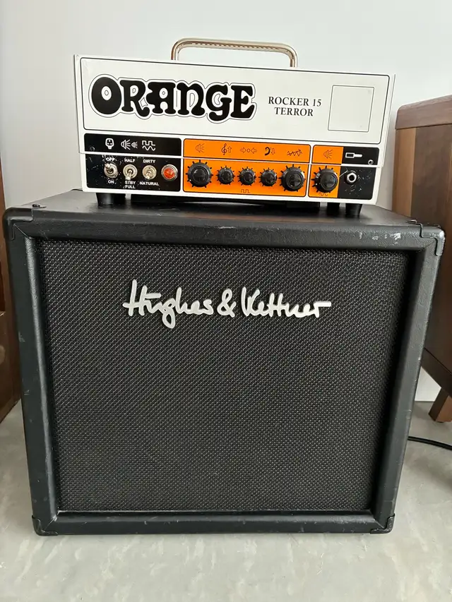 Ampli guitare Orange Rocker 15 Terror + CAB Hughes & Kethner in Amps & Pedals in Sherbrooke - Image 2