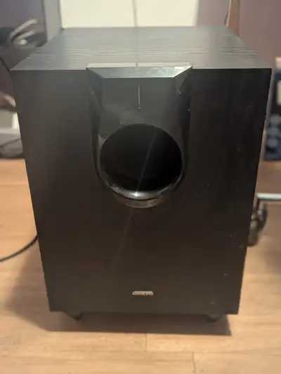 Sold the amplifier 7.1 home cinema still have back speakers too available