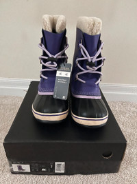 Brand New Sorel Yoot Pac Winter Boots (Youth US size 2) - purple