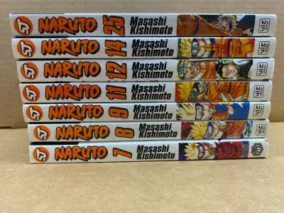 Manga books - Naruto 7 issues between 7-25, View more