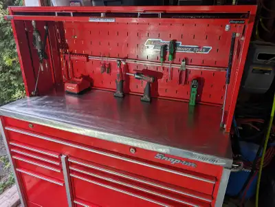 Coffre Snap-on KRL761 54 po + hutch, dessus inox, View more