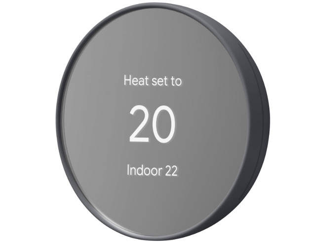 Google Nest Energy-Efficient Wi-Fi Smart Thermostat - Charcoal in General Electronics in Oshawa / Durham Region
