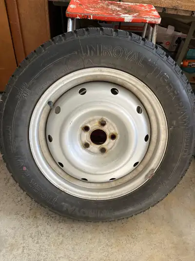 New condition, Uniroyal Tiger Paw, 215/60R16” Ice and Snow, used for only 2 winters , approx 5-6,000...