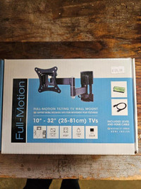 Full-Motion Titling TV Wall Mount (10"-32")