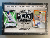 2019 Leaf Metal Draft Baseball Hobby Box (6 Autographs)