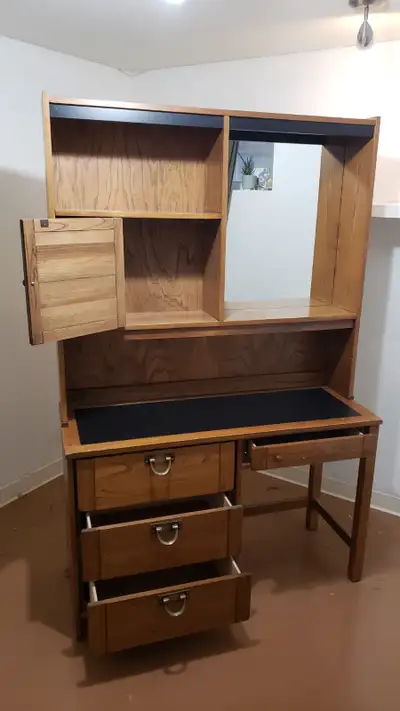 Vintage Solid Wood Desk Unit, View more