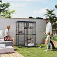Metal Cat Cage with Waterproof Cover, 4 Platforms, Hammock Markham / York Region Toronto (GTA) Preview