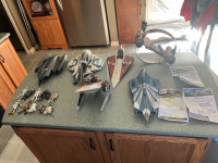 Star Wars attack of the clones revenge of the sith ships and fig