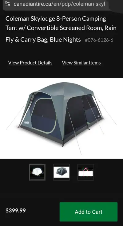Colman SkyLodge 8 Person Tent, View more