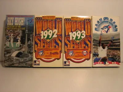 TORONTO BLUE JAYS VHS  92' 93' WORLD SERIES 89' JAYS  BACK2BACK, View more