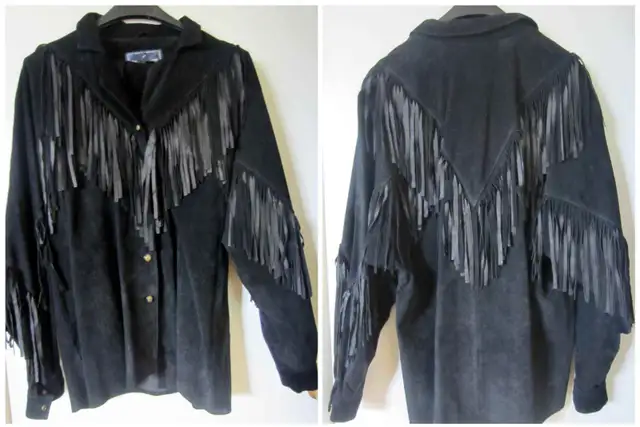 Women’s Black  Suede Leather Jacket in Women's - Tops & Outerwear in City of Toronto - Image 2