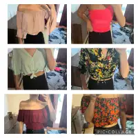 Woman's clothing tops and dresses 