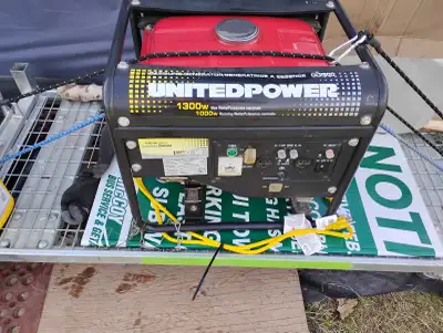 UNITED POWER 1300 WATT  GAS GENERATOR, View more