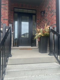 Front Entrance Door  2 yr new 8’ft with Sidelights &Transom