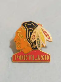 WHL Portland Winter Hawks hockey lapel pin