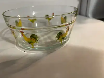 Anchor Hocking Chanticleer Rooster Nesting Bowl $5 Vintage, View more