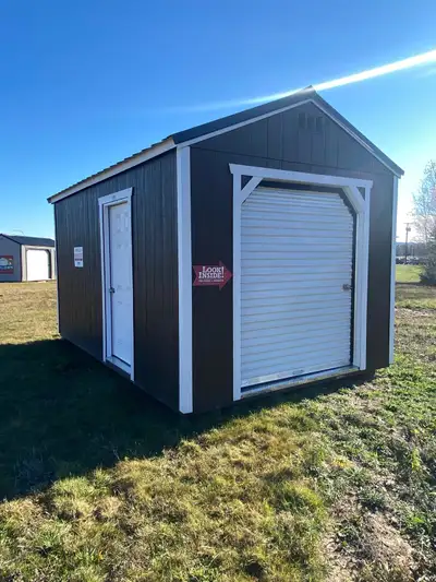 Need space? Height? Easy access? This 10x16 shed brings it all 10% OFF — NOW $8,158.50 + tax (was $9...