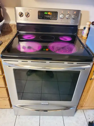 Frigidaire stainless steel electric Range convection oven 30inch, View more