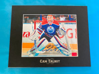 OILER'S CAM TALBOT AUTHENTIC SIGNED 8" X I0"  PHOTO