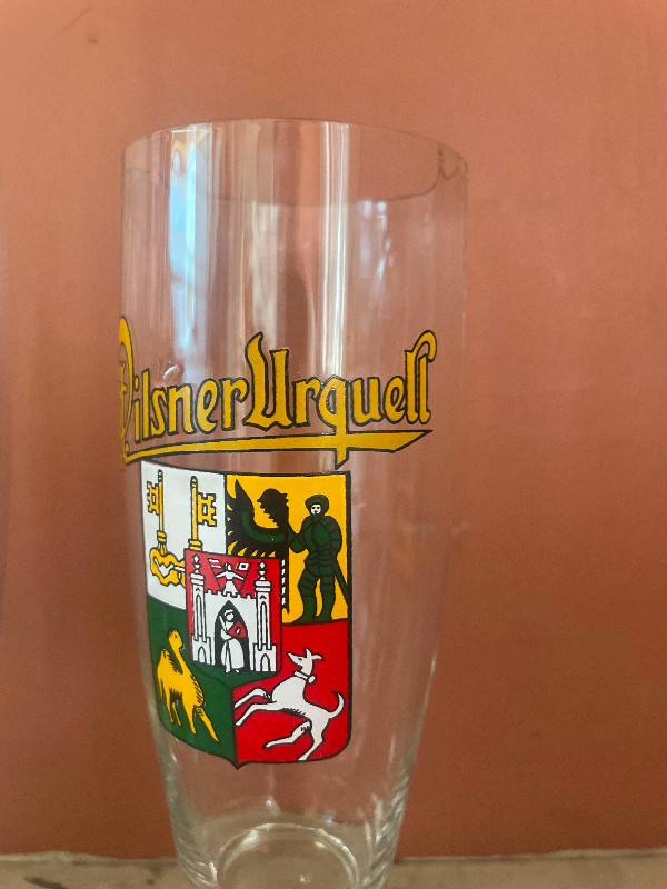 Pilsner Urquell beer glasses- set of 4. VINTAGE in Arts & Collectibles in City of Halifax - Image 2