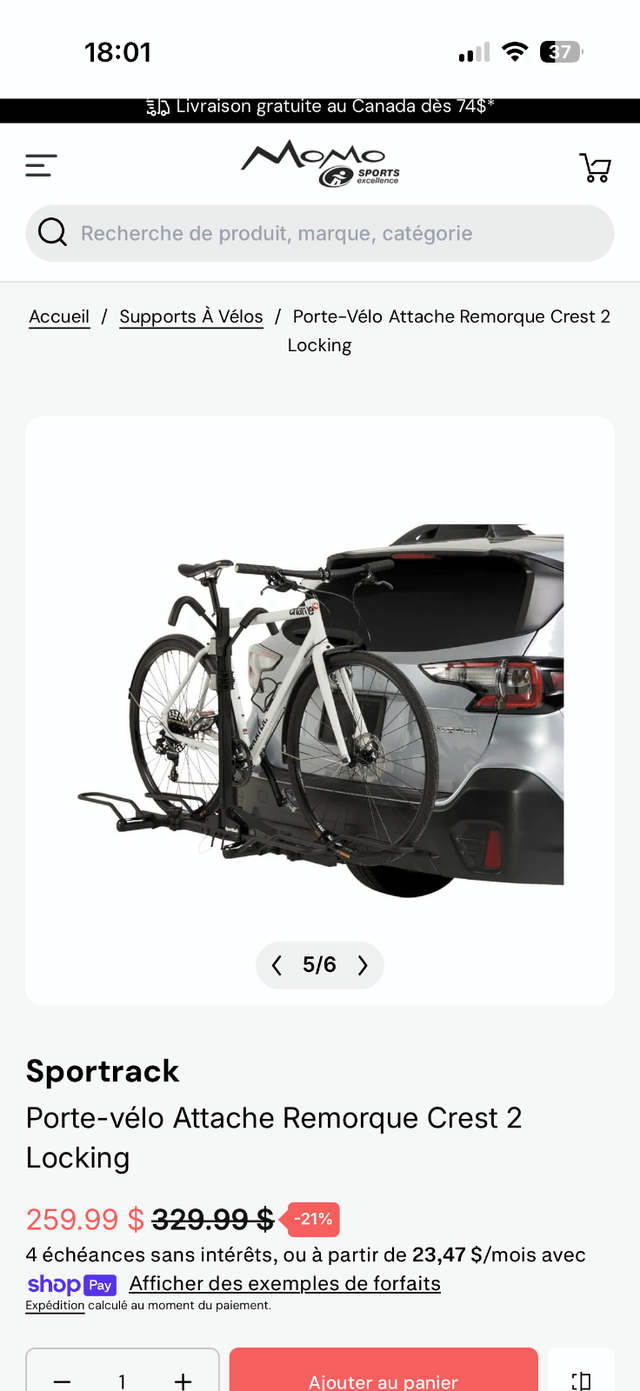 Porte-vélos double CREST 2 LOCKING in Other in Longueuil / South Shore - Image 4