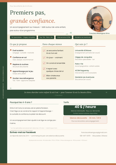 Aide éducative spécialisée pour enfants 4-6 ans – Ottawa, View more