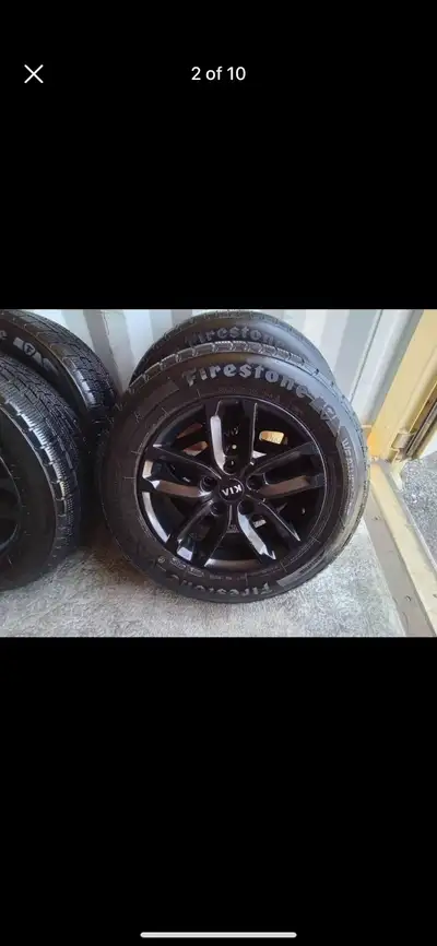 Set of 4 FIRESTONE winter tires with rims (205 65 16) pattern (5×114.3) KIA OPTIMA