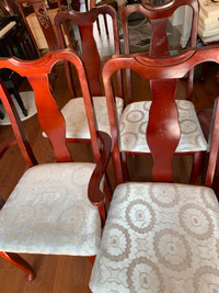 6pcs cherry wood dining chair with arm for sale