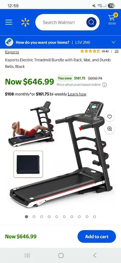KSports treadmill , View more