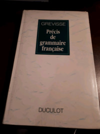 GREVISSE PRÉCIS DE GRAMMAIRE FRANÇAISE